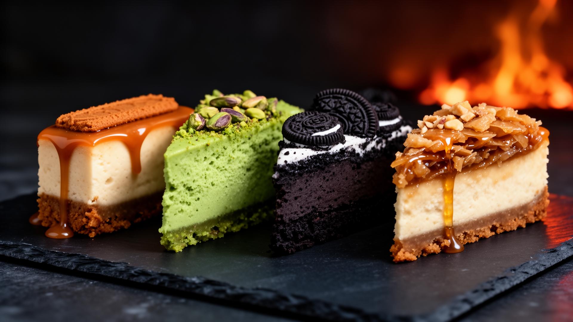 Cheesecake slices